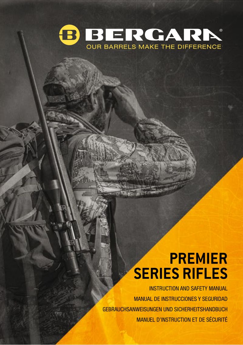 Bergara Premier Stalker .308 Win 22-inch — manual cover
