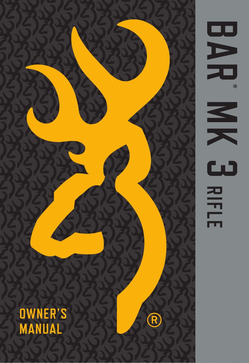 Browning BAR MK3 Safari .308 Win 22-inch — manual cover