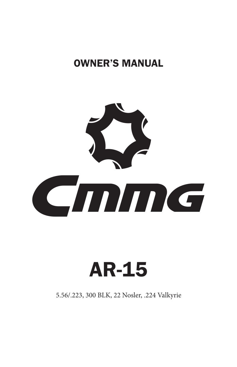 CMMG Mk3 .308 Win 16-inch — manual cover