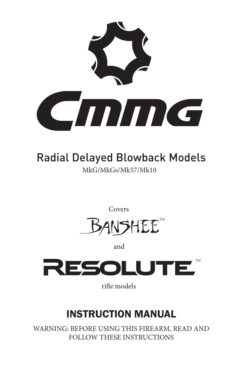CMMG Banshee 22 LR 16-inch — manual cover
