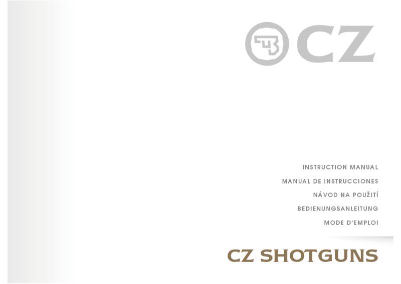 CZ Redhead Premier 12ga 28-inch — manual cover