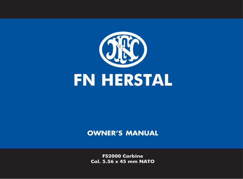 FN Herstal FS2000 5.56 NATO — manual cover
