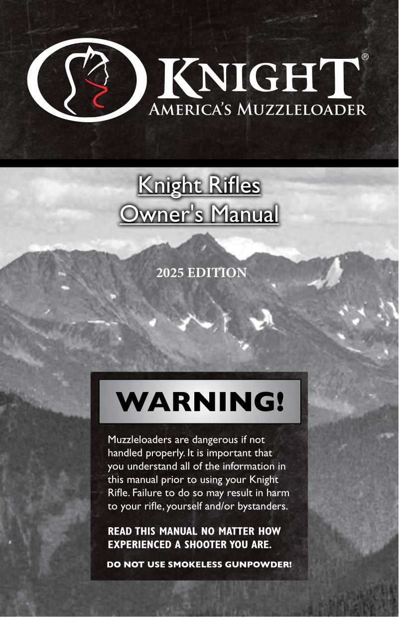 Knight Mountaineer 50 Cal — manual cover