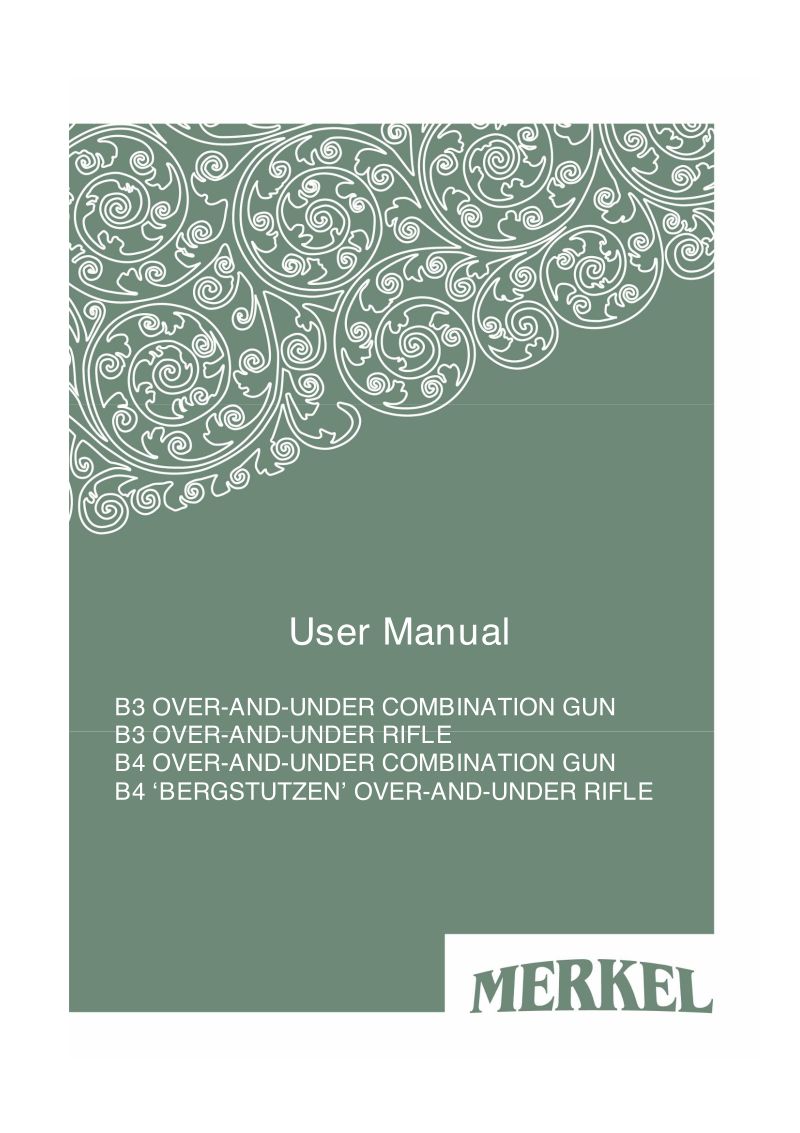 Merkel B3 .308 Win — manual cover