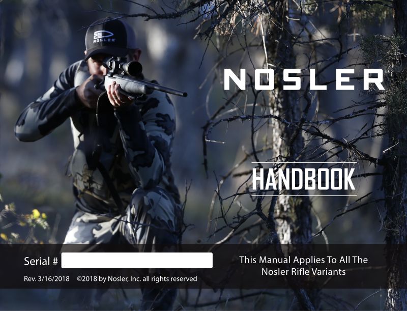 Nosler Model 48 Mountain Carbon 6.5 PRC 24-inch — manual cover