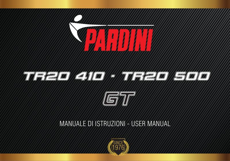 Pardini GT45 .45 ACP 5-inch — manual cover