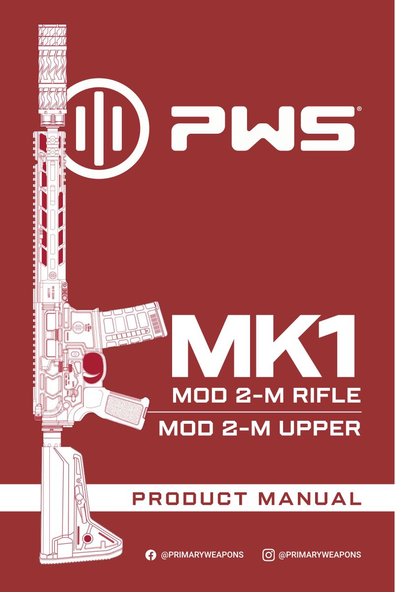 Primary Weapons Systems PWS MK111 300 BLK 11-inch — manual cover