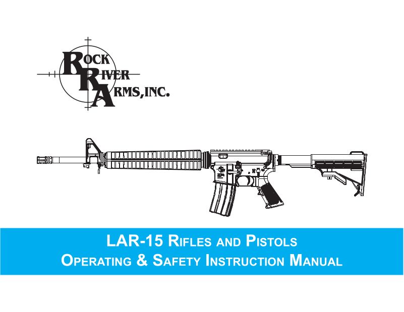 Rock River Arms LAR-15 Entry Tactical 5.56 — manual cover