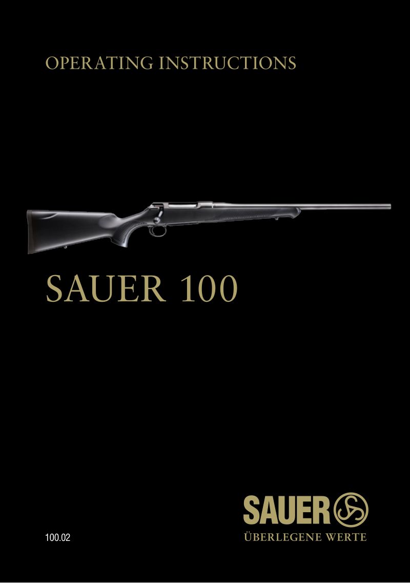 Sauer 100 Classic .30-06 Sprg 22-inch — manual cover