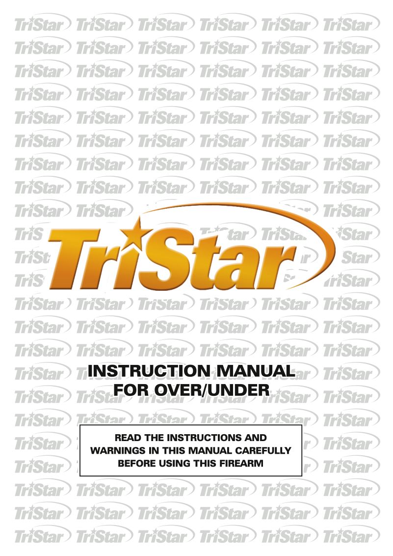 TriStar Setter S/T 28 Gauge O/U — manual cover
