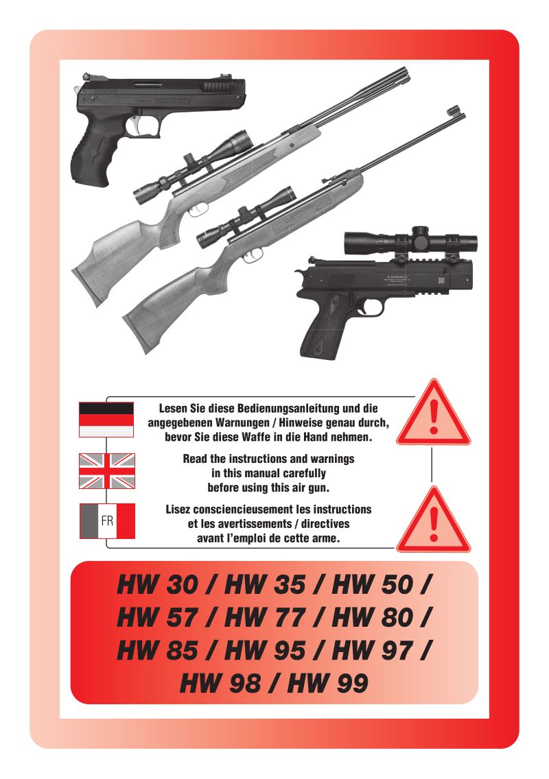 Weihrauch Weihrauch HW80 .177 — manual cover