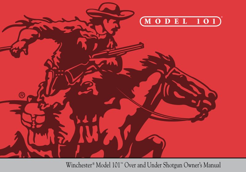 Winchester Model 101 Sporting 12 GA 30-inch — manual cover