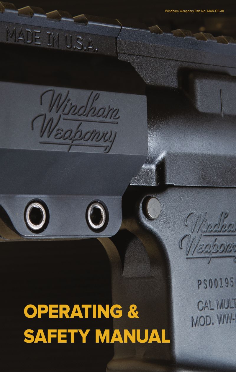 Windham Weaponry R20FFTM-308 .308 Win 20-inch — manual cover