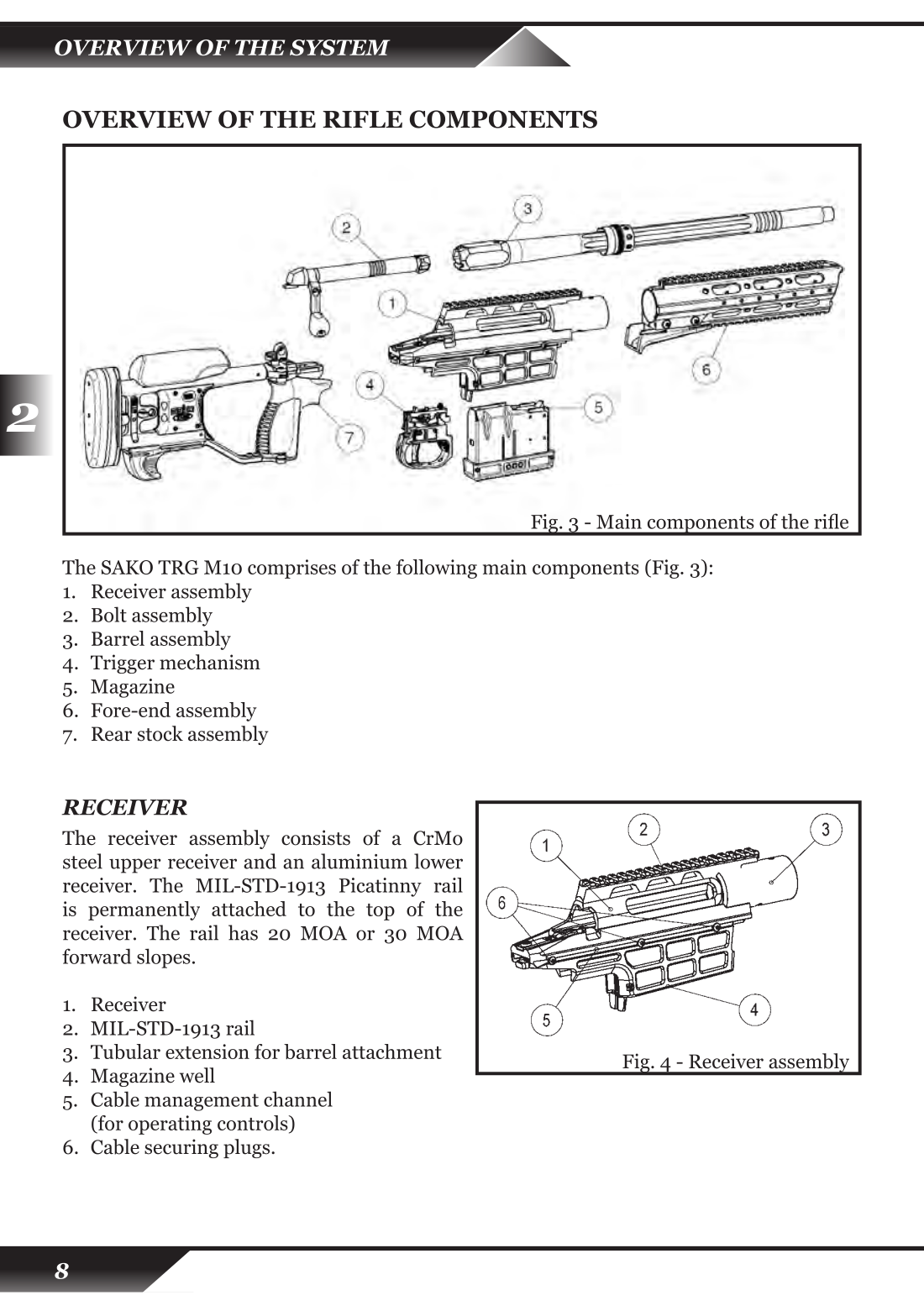 Sako TRG M10 .308 Win 26-inch — parts schematic